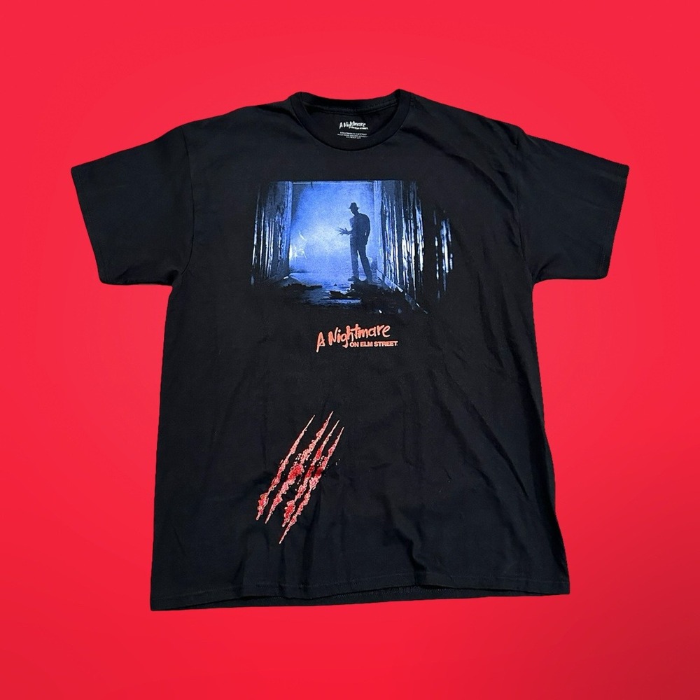 Nightmare on Elm Street T Shirt Freddy Krueger "Never Sleep Again" Adult Large